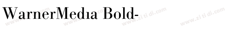 WarnerMedia Bold字体转换